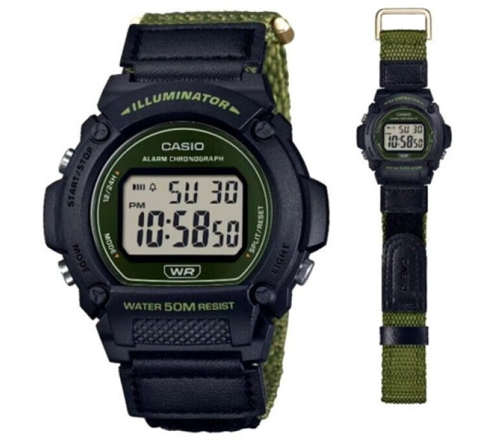 Купить Часы CASIO W-219HB-3A ⌚ Наручные часы на fabrikachasov.com ⭐ Бесплатная доставка по Украине от 3000 грн ✈ Гарантия ✔ 10.000 моделей часов лучших брендов!