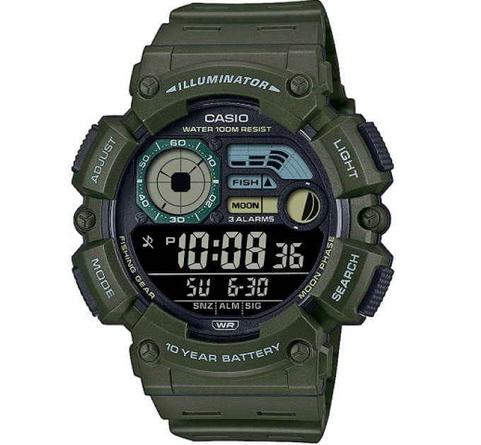 Купить Часы CASIO WS-1500H-3B ⌚ Наручные часы на fabrikachasov.com ⭐ Бесплатная доставка по Украине от 3000 грн ✈ Гарантия ✔ 10.000 моделей часов лучших брендов!