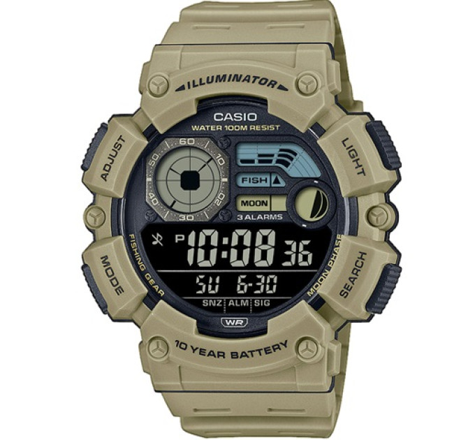 Купить Часы CASIO WS-1500H-5B ⌚ Наручные часы на fabrikachasov.com ⭐ Бесплатная доставка по Украине от 3000 грн ✈ Гарантия ✔ 10.000 моделей часов лучших брендов!